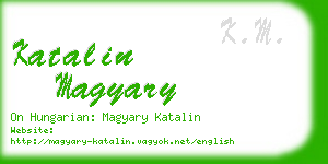 katalin magyary business card